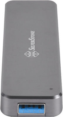 Silverstone Θήκη για Σκληρό Δίσκο M.2 SATA III με σύνδεση USB3.1 σε Γκρι χρώμα SST-MS09C - Image 2