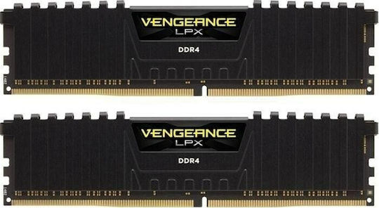Corsair Vengeance LPX DDR4 64GB RAM με 4x16GB Modules και Ταχύτητα 3200 για Desktop CMK64GX4M4E3200C16 - Image 2