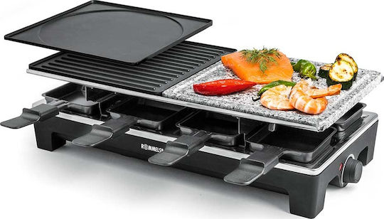 Rommelsbacher RCS 1350 Επιτραπέζια Ηλεκτρική Ψησταριά Raclette Λείας και Αυλακωτής Πλάκας 1350W με Ρυθμιζόμενο Θερμοστάτη 48.5x23.3εκ. - Image 3