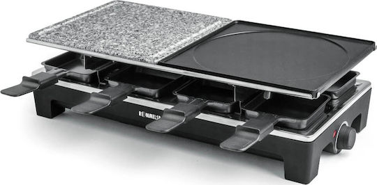 Rommelsbacher RCS 1350 Επιτραπέζια Ηλεκτρική Ψησταριά Raclette Λείας και Αυλακωτής Πλάκας 1350W με Ρυθμιζόμενο Θερμοστάτη 48.5x23.3εκ. - Image 5