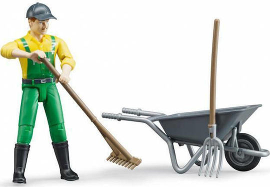 Bruder Farmer Figure Scaled Model Άνδρας Αγρότης Με Εργαλεία για 5+ Ετών 62610 - Image 2