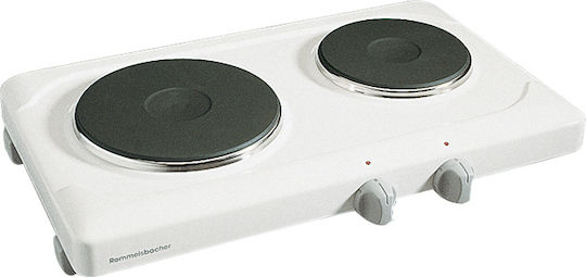 Rommelsbacher THS 2590 Επιτραπέζια Εστία Εμαγιέ Διπλή Λευκή - Image 2