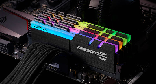 G.Skill Trident Z RGB DDR4 32GB RAM με 4x8GB Modules και Ταχύτητα 4000 για Desktop F4-4000C18Q-32GTZRB - Image 4