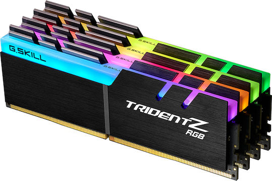 G.Skill Trident Z RGB DDR4 32GB RAM με 4x8GB Modules και Ταχύτητα 4000 για Desktop F4-4000C18Q-32GTZRB - Image 2
