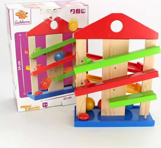 Eichhorn Βρεφικό Παιχνίδι Marble Run House από Ξύλο για 12+ Μηνών 100002025 - Image 2