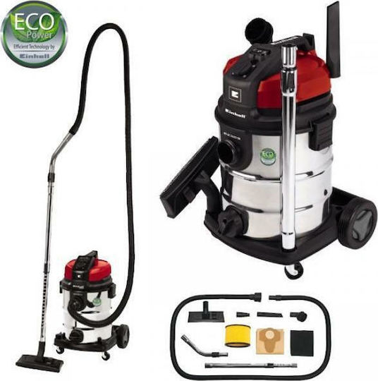 Einhell Tevc 2230 Sa Σκούπα Υγρών / Στερεών 1150W με Ανοξείδωτο Κάδο 30lt - Image 2