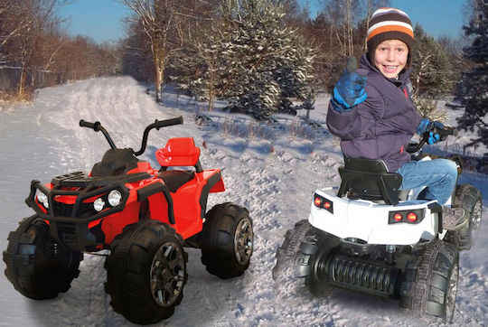 Παιδική Γουρούνα Quad Protector Ηλεκτροκίνητη 12 Volt Λευκή για 3+ ετών 460248 - Image 4