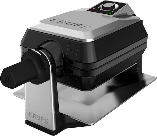 Krups FDD95D Βαφλιέρα 2 Θέσεων σε Ορθογώνιο Σχήμα 1200W