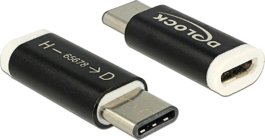 DeLock Μετατροπέας USB-C male σε micro USB female 1τμχ 65678 - Image 2
