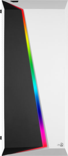 Aerocool Cylon Pro Tempered Glass Gaming Midi Tower Κουτί Υπολογιστή με Πλαϊνό Παράθυρο και RGB Φωτισμό Λευκό - Image 3