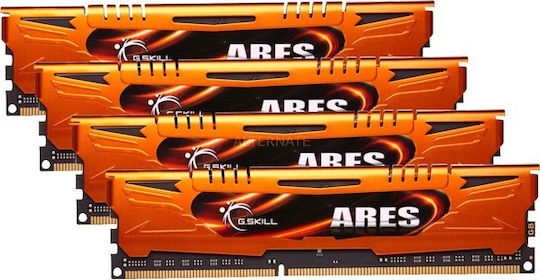 G.Skill Ares DDR3 32GB RAM με 4x8GB Modules και Ταχύτητα 1600 για Desktop F3-1600C10Q-32GAO - Image 2