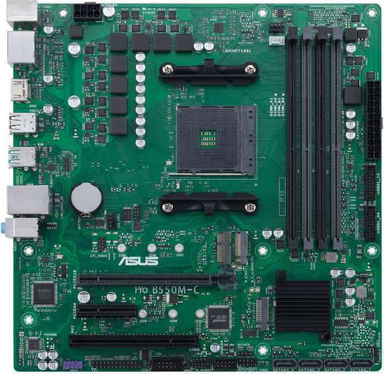 Asus Pro B550M-C/CSM Motherboard Micro ATX με AMD AM4 Socket 90MB15Q0-M0EAYC - Image 2