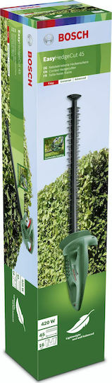 Bosch EasyHedgeCut 45 Ηλεκτρικό Μπορντουροψάλιδο 420W με Μήκος Λάμας 45cm - Image 2