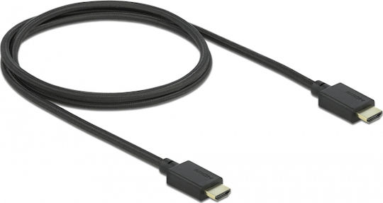 DeLock HDMI 2.1 Cable HDMI male - HDMI male 1m Μαύρο 85387 - Image 3