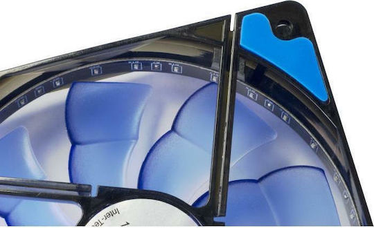 Inter-Tech L-12025 Case Fan με Μπλε Φωτισμό και Σύνδεση 3-Pin / 4-Pin Molex Μπλε - Image 4