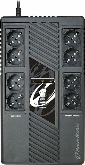 Powerwalker VI 800 MS UPS Line-Interactive 800VA 480W με 8 Schuko Πρίζες - Image 3