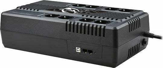Powerwalker VI 800 MS UPS Line-Interactive 800VA 480W με 8 Schuko Πρίζες - Image 2