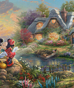 Alternative view of Puzzle Thomas Kinkade: Disney Mickey & Minnie 2D 1000 Κομμάτια 59639
