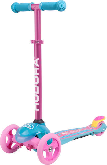 Hudora Παιδικό Πατίνι Αναδιπλούμενο Flitzkids 2.0 Τρίτροχο Ροζ 11054