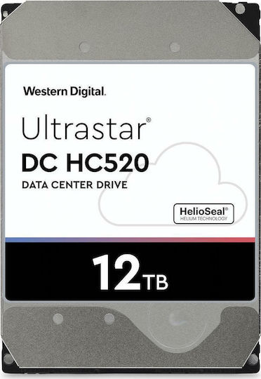 Western Digital Ultrastar DC HC520 12TB HDD Σκληρός Δίσκος 3.5" SATA III 7200rpm με 256MB Cache για NAS / Server / Καταγραφικό 0F30146 - Image 2