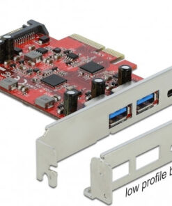 Alternative view of DeLock Κάρτα PCIe σε 3 θύρες USB 3.2 (90492)