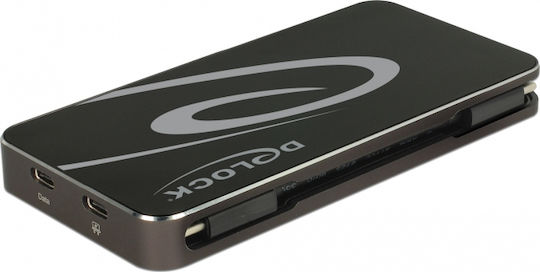 DeLock USB-C Docking Station με HDMI/DisplayPort 4K PD και συνδεση 3 Οθονών Μαύρο (87773) - Image 2
