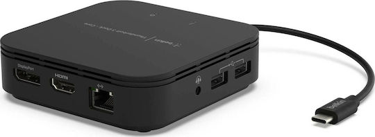 Belkin Thunderbolt 3 Dock Core Thunderbolt 3 Docking Station με HDMI/DisplayPort 4K PD Ethernet και συνδεση 2 Οθονών Μαύρο - Image 3