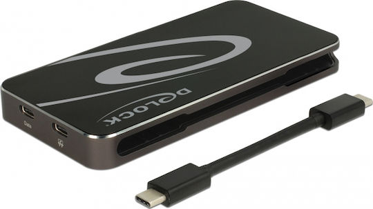 DeLock USB-C Docking Station με HDMI/DisplayPort 4K PD και συνδεση 3 Οθονών Μαύρο (87773) - Image 3
