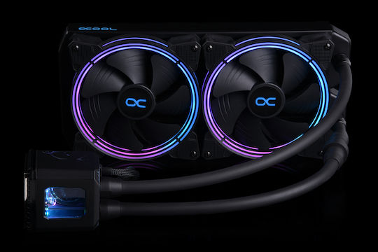 Alphacool Aurora 280 Digital RGB Υδρόψυξη Επεξεργαστή Διπλού Ανεμιστήρα 140mm για Socket AM4/AM5/1200/115x - Image 3
