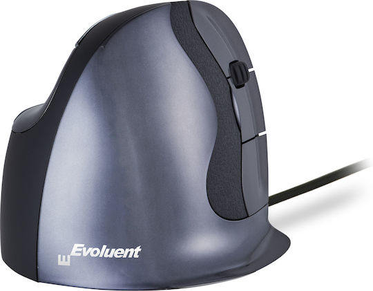 Bakker Elkhuizen Evoluent D Small Ενσύρματο Εργονομικό Ποντίκι Γκρι