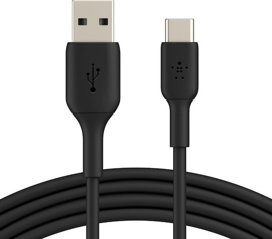 Belkin USB 2.0 Cable USB-C male - USB-A 15W Μαύρο 1m (CAB001bt1MBK) - Image 2