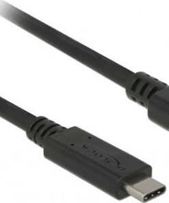 Alternative view of DeLock USB 3.1 Cable USB-C male - USB-C female 60W Μαύρο 0.5m (85532)