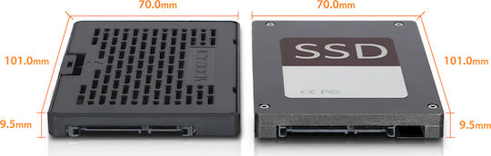 Icy Dock EZConvert Πλαίσιο Για Σκληρούς Δίσκους ICY Dock M.2 SATA SSD to 2,5" Sata SSD Μαύρο MB703M2P-B - Image 12