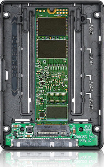 Icy Dock EZConvert Πλαίσιο Για Σκληρούς Δίσκους ICY Dock M.2 SATA SSD to 2,5" Sata SSD Μαύρο MB703M2P-B - Image 6