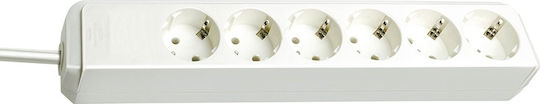Brennenstuhl Eco Line Πολύπριζο 6 Θέσεων με Καλώδιο 1.5m 1159420015