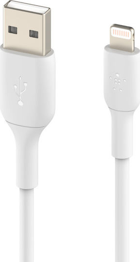 Belkin Regular USB to Lightning Cable Λευκό 1m (CAA001bt1MWH) - Image 3