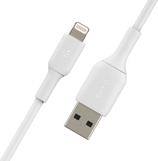 Belkin Regular USB to Lightning Cable Λευκό 1m (CAA001bt1MWH) - Image 5