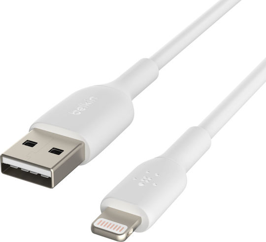 Belkin Regular USB to Lightning Cable Λευκό 1m (CAA001bt1MWH) - Image 6