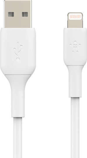 Belkin Regular USB to Lightning Cable Λευκό 1m (CAA001bt1MWH) - Image 4