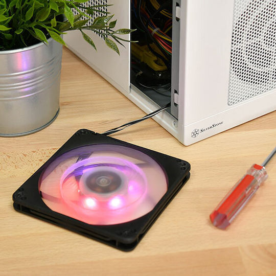 Silverstone FW124-ARGB Case Fan 120mm με Σύνδεση 3-Pin / 4-Pin PWM - Image 4