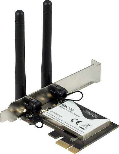 Inter-Tech DMG-33 Ασύρματη Κάρτα Δικτύου Wi‑Fi 5 (1300Mbps) PCI-e - Image 2