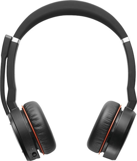Jabra Evolve 75 MS Duo + Link 370 Ασύρματα On Ear Multimedia Ακουστικά με μικροφωνο και σύνδεση Bluetooth / USB-A - Image 2