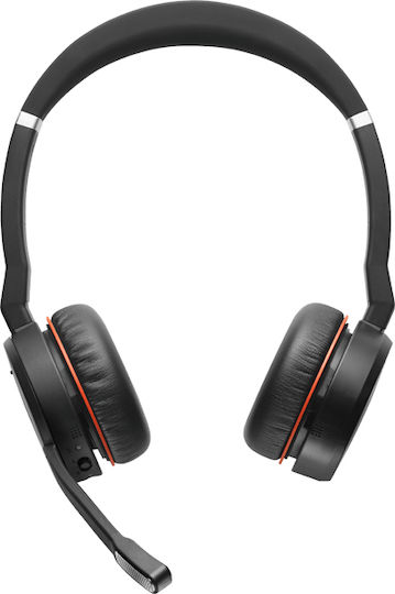 Jabra Evolve 75 MS Duo + Link 370 Ασύρματα On Ear Multimedia Ακουστικά με μικροφωνο και σύνδεση Bluetooth / USB-A - Image 3