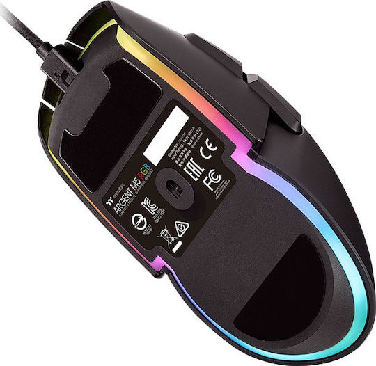 Thermaltake Argent M5 RGB Gaming Ποντίκι 16000 DPI Μαύρο - Image 5