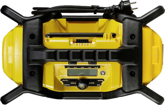 Dewalt DCR027 Φορητό Ραδιόφωνο Μπαταρίας DAB με USB Κίτρινο - Image 5