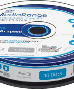 MediaRange Εγγράψιμα BD-R 6x 25GB Cake Box 10τμχ MR500