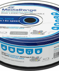 MediaRange Εγγράψιμα BD-R 6x Dual Layer Printable 50GB Cake Box 25τμχ (MR510)