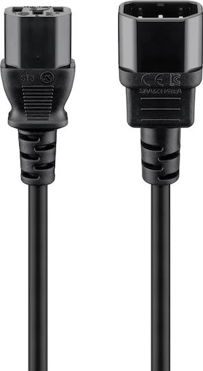 Goobay IEC C14 - IEC C13 Cable 5m Μαύρο 39203 - Image 2