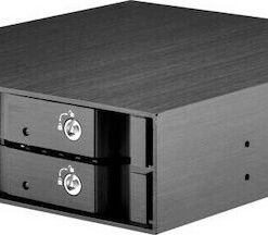 Silverstone FS204 Front Panel Storage 5.25'' to 4 2.5'' Μαύρο SST-FS204B