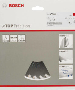 Bosch Top Precision Δίσκος Κοπής Ξύλου 165mm 2608642386